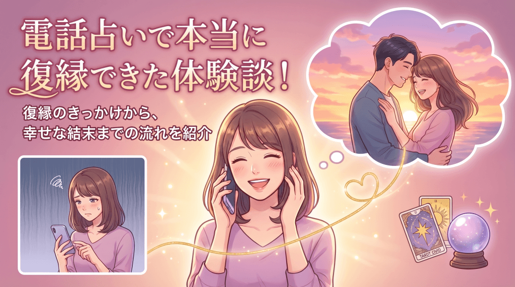 電話占いで本当に復縁できた体験談！